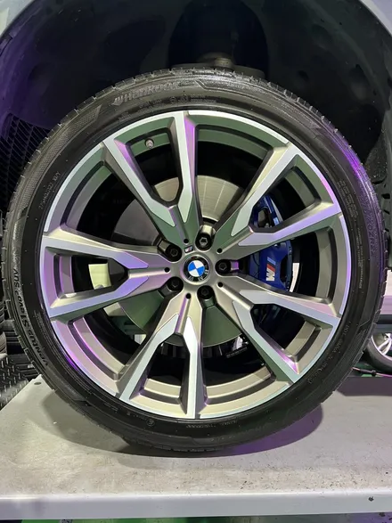 대구 휠복원 대구 휠도색 대구 자동차 휠도색 잘하는 곳 휠플레이 타이어 전문[BMW X7 순정 22인치 다이아몬드커팅 휠복원 작업입니다.] / 대구 서구 평리동