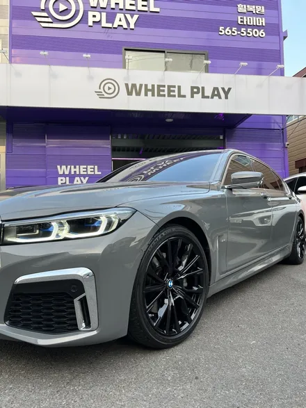 대구 휠복원 대구 휠도색 대구 휠수리 타이어 전문 휠플레이[BMW 7시리즈 순정 20인치 블랙펄유광 휠도색 작업입니다.] / 대구 서구 평리동