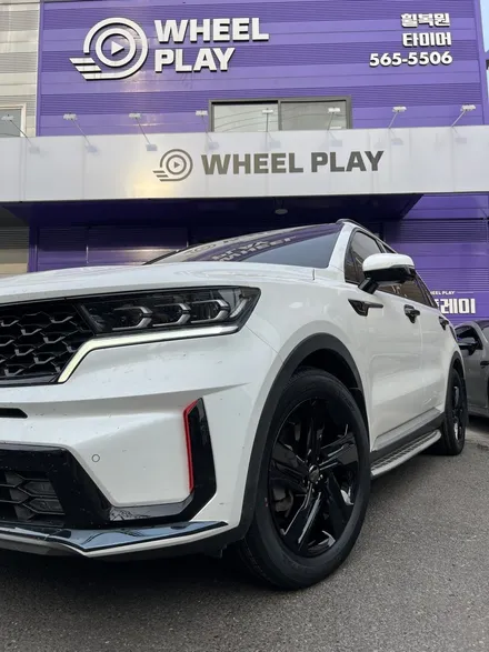 대구 휠복원 대구 휠도색 대구 자동차 휠수리 잘하는 곳 휠플레이 타이어 전문[기아 쏘렌토 MQ4 순정 19인치 블랙펄유광 휠도색 작업입니다.] / 대구 서구 평리동