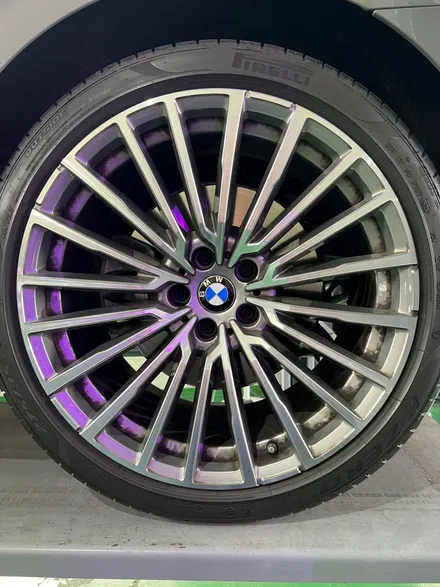 대구 휠복원 대구 휠도색 대구 휠수리 타이어 전문 휠플레이[BMW 7시리즈 순정20인치 고스트크롬 휠도색 작업입니다.] / 대구 서구 평리동