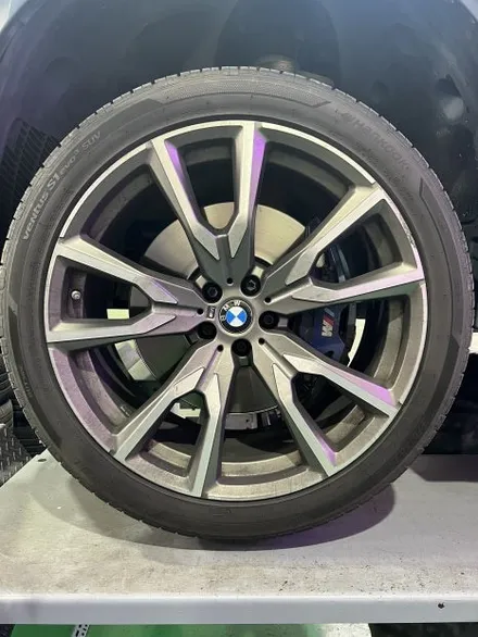 대구 휠복원 대구 휠도색 대구 자동차 휠도색 잘하는 곳 휠플레이 타이어 전문[BMW X7 순정 22인치 다이아몬드커팅 휠복원 작업입니다.] / 대구 서구 평리동