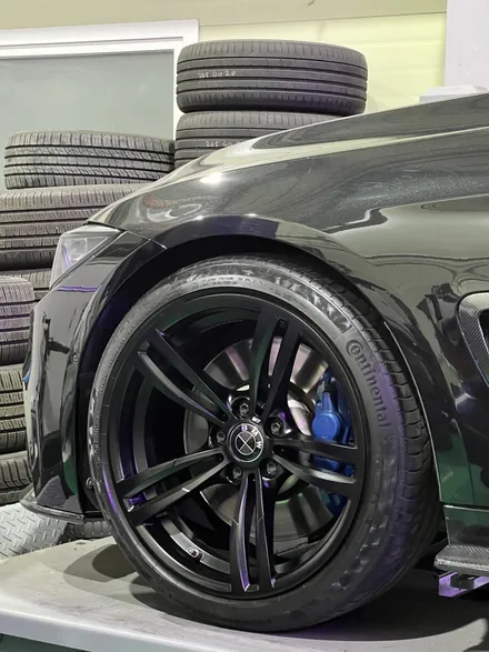 대구 휠복원 대구 휠도색 대구 자동차 휠수리 잘하는 곳 휠플레이 타이어 전문[BMW 4시리즈 순정 19인치 블랙반무광 매트블랙 휠도색 작업입니다.] / 대구 서구 평리동