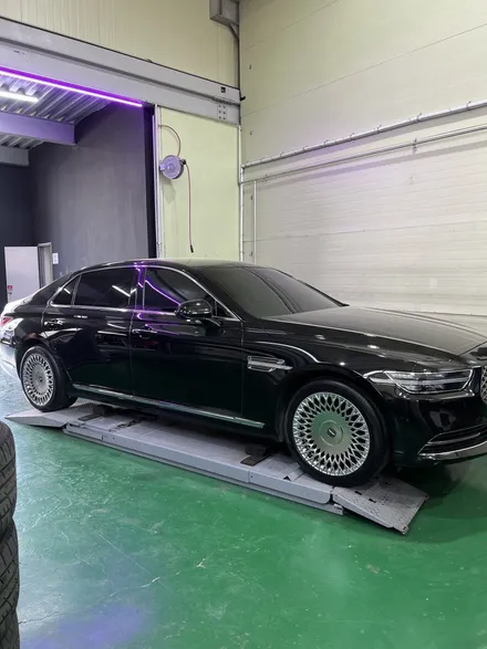 대구 휠복원 대구 휠도색 대구 휠수리 잘하는 곳 휠플레이 타이어 전문 [제네시스 G90 순정 19인치 휠복원 작업입니다.] / 대구 서구 평리동