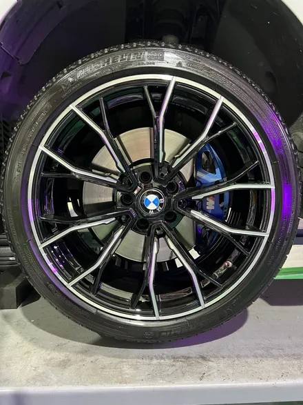 대구 휠복원 대구 휠도색 대구 휠수리 잘하는 곳 타이어 전문 휠플레이[BMW 5시리즈 순정 19인치 다이아몬드커팅 휠복원 작업입니다.] / 대구 서구 평리동