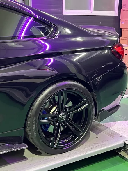 대구 휠복원 대구 휠도색 대구 자동차 휠수리 잘하는 곳 휠플레이 타이어 전문[BMW 4시리즈 순정 19인치 블랙반무광 매트블랙 휠도색 작업입니다.] / 대구 서구 평리동