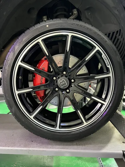 대구 휠복원 대구 휠도색 대구 휠수리 잘하는 곳 휠플레이 타이어 전문[벤츠 G바겐 BRABUS 23인치 다이아몬드 커팅 휠복원 작업입니다.] / 대구 서구 평리동