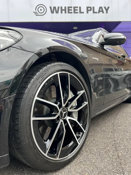 대구 휠복원 대구 휠도색 대구 자동차 휠수리 잘하는 곳 휠플레이 타이어 전문[벤츠 C43 AMG 순정 19인치 블랙커팅 커스텀 작업입니다.] / 대구 서구 평리동