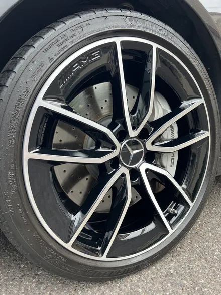대구 휠복원 대구 휠도색 대구 자동차 휠수리 잘하는 곳 휠플레이 타이어 전문[벤츠 C43 AMG 순정 19인치 블랙커팅 커스텀 작업입니다.] / 대구 서구 평리동