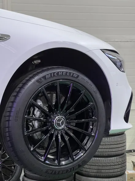 대구 휠복원 대구 휠도색 대구 자동차 휠수리 잘하는 곳 휠플레이 타이어 전문[벤츠 AMG GT43 순정 20인치 블랙펄유광 휠도색 작업입니다.] / 대구 서구 평리동