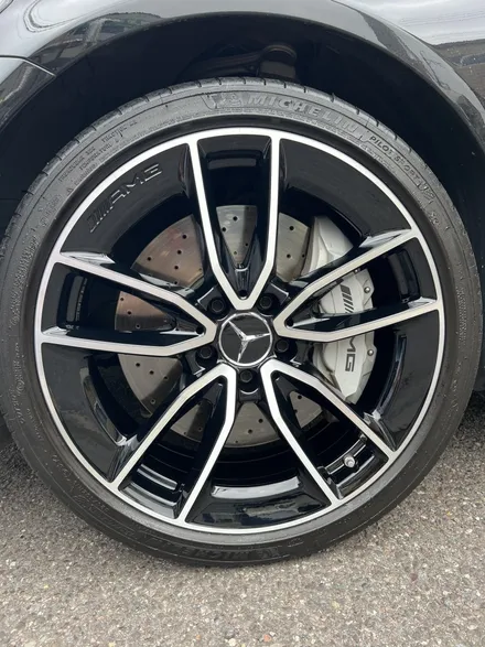 대구 휠복원 대구 휠도색 대구 자동차 휠수리 잘하는 곳 휠플레이 타이어 전문[벤츠 C43 AMG 순정 19인치 블랙커팅 커스텀 작업입니다.] / 대구 서구 평리동