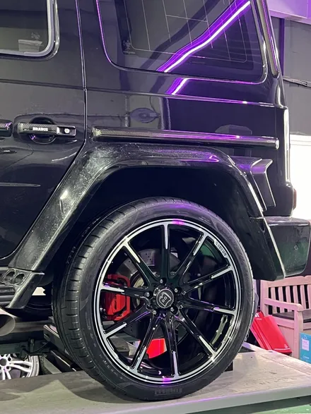 대구 휠복원 대구 휠도색 대구 휠수리 잘하는 곳 휠플레이 타이어 전문[벤츠 G바겐 BRABUS 23인치 다이아몬드 커팅 휠복원 작업입니다.] / 대구 서구 평리동