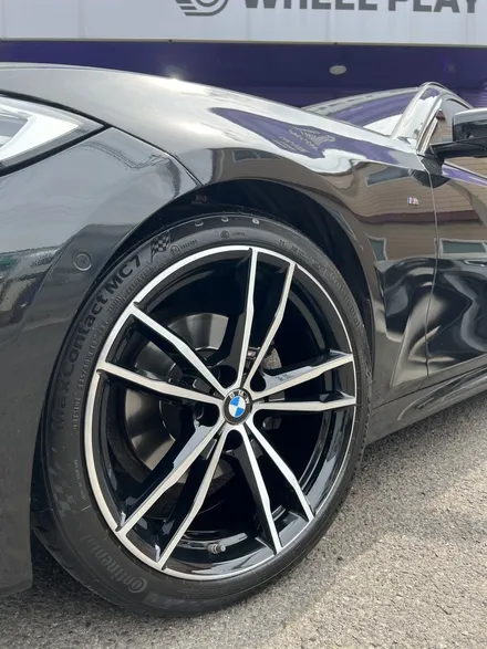 대구 휠복원 대구 휠도색 대구 자동차 휠수리 잘하는 곳 휠플레이 타이어 전문[BMW 320 투어링 순정 19인치 다이아몬드커팅 휠복원 작업입니다.] / 대구 서구 평리동