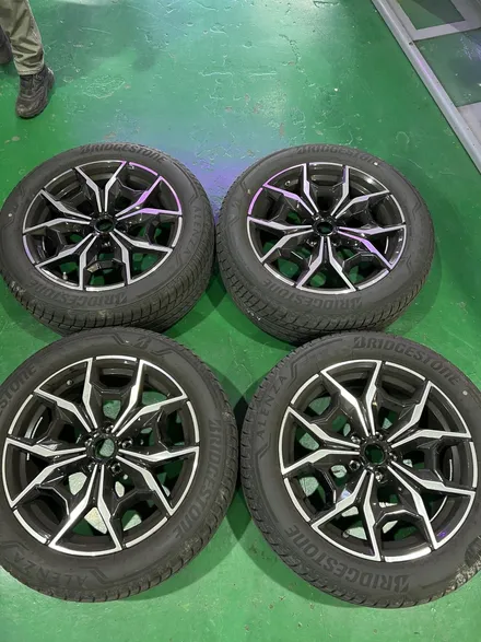 대구 휠복원 대구 휠도색 대구 휠수리 타이어 전문 휠플레이[BMW X3 순정 19인치 블랙반무광 매트블랙 휠도색 작업입니다.] / 대구 서구 평리동
