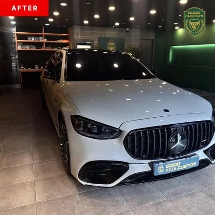 벤츠 W223 S500 차량 S63 AMG 으로 개조 - 랩핑 / 배기 / 외관 / 실내 / 경기 안산