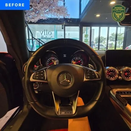 벤츠 AMG GT C190 2017년식 잠자리 카본 D컷 핸들 교체후기 / 경기 안산