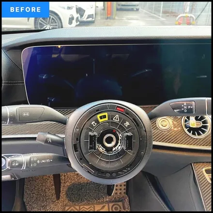 벤츠 W213 전기형 → 후기형 E63 AMG 컨버전 & D컷 카본핸들 교체 후기 / 경기 안산
