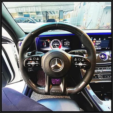 W213 전기형 → AMG 컨버전 + 카본 D컷 핸들로 업그레이드했어요 / 경기 안산
