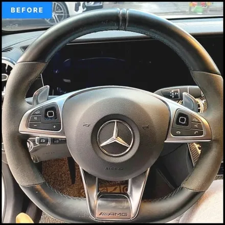 벤츠 W213 전기형 → 후기형 E63 AMG 컨버전 & D컷 카본핸들 교체 후기 / 경기 안산