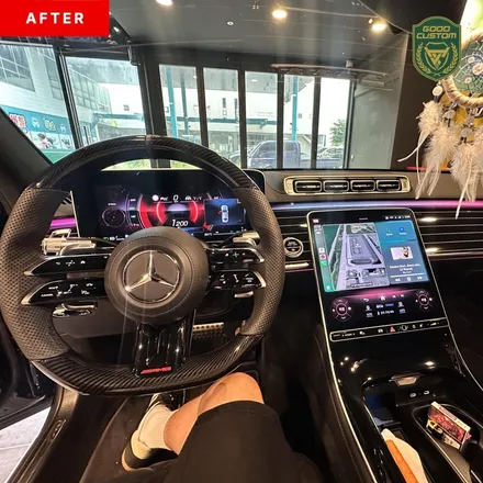 벤츠 W223 S500 차량 S63 AMG 으로 개조 - 랩핑 / 배기 / 외관 / 실내 / 경기 안산
