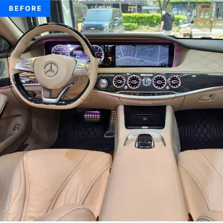 벤츠 AMG W222 커스텀 D컷 핸들로 굿커스텀 방문 장착 / 경기 안산