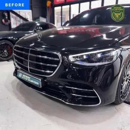 벤츠 W223 S500 차량 S63 AMG 으로 개조 - 랩핑 / 배기 / 외관 / 실내 / 경기 안산
