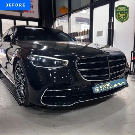 벤츠 W223 S500 차량 S63 AMG 으로 개조 - 랩핑 / 배기 / 외관 / 실내 / 경기 안산
