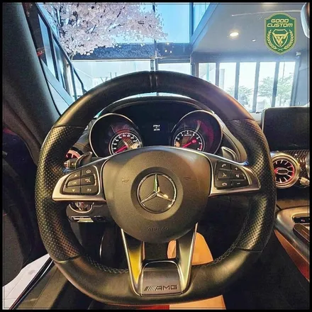 벤츠 핸들 튜닝 AMG GT C190, 굿커스텀 장착기 / 경기 안산
