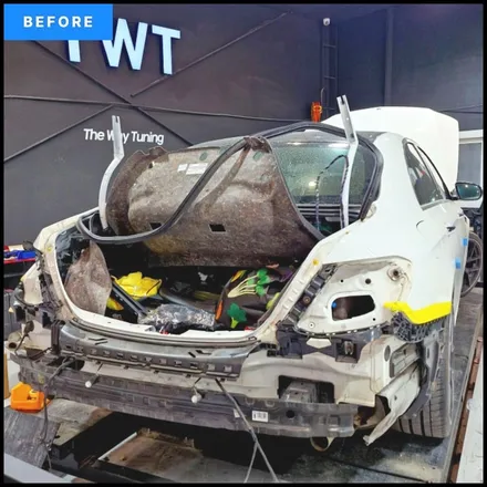 벤츠 W213 전기형 → 후기형 E63 AMG 컨버전 & D컷 카본핸들 교체 후기 / 경기 안산