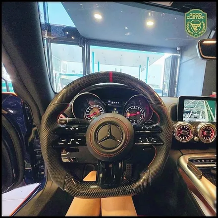 벤츠 핸들 튜닝 AMG GT C190, 굿커스텀 장착기 / 경기 안산