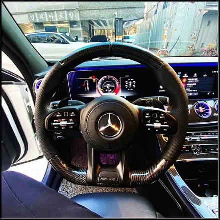 벤츠 W213 E클래스 실내 감성, AMG 핸들로 완성했습니다 / 경기 안산