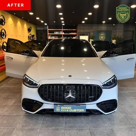 벤츠 W223 S500 차량 S63 AMG 으로 개조 - 랩핑 / 배기 / 외관 / 실내 / 경기 안산