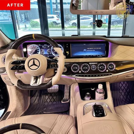 벤츠 AMG W222 커스텀 D컷 핸들로 굿커스텀 방문 장착 / 경기 안산