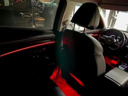 투싼 NX4 엠비언트 시공 화려해진 실내 공간 / 양주시 회정동