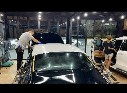 제네시스 G80 남양주 랩핑 다이아몬드 화이트 펄 유광 시공 / 양주시 회정동