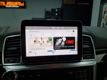 부산 안드로이드올인원 벤츠 ML350D GLE클래스 느낌으로 업그레이드 해봅니다 와이드미러(광각미러) 까지~ / 부산 연제구