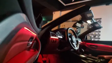 부산 엠비언트 라이트 bmw 428i 자동차무드등 하나만으로도 야간감성이 달라졌어요 / 부산 연제구