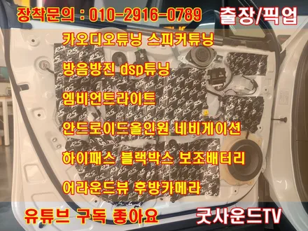 부산 카오디오 스피커 장착 렉서스 RX450h 마크레빈슨 사운드 다인오디오 에소텍 242 환상적드라이브 즐겁게~♬ / 부산 연제구
