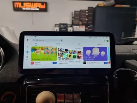 벤츠 G350 안드로이드올인원 모니터 각이 지바겐과 깔맞춤! / 부산 연제구