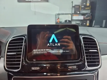 부산 해운대 벤츠 GLE350D 쿠페 터치패널 장착 네비게이션 동작 M2C200A 아틀란지도 함께 사용해요 / 부산 연제구