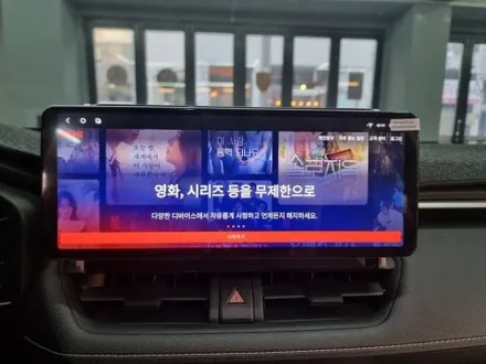 도요타 라브4 안드로이드올인원 12.3인치 순정 연동한 후방카메라 활용 / 부산 연제구