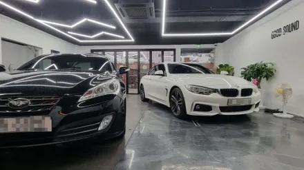 부산 굿사운드 찾은 bmw 428i 컨버터블 내비게이션 엠비언트라이트 전방카메라 풀시스템으로 드라이브 good good / 부산 연제구