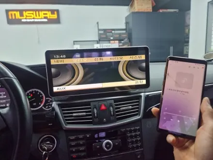 벤츠 E350 (W212 전기형) 블루투스 장착 편리한 드라이브 만들기 / 부산 연제구