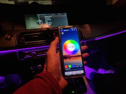 bmw 520d F10 RGB 엠비언트라이트, 사운드튜닝 했다면 다음은 무드등이죠! / 부산 연제구