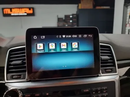 부산 안드로이드올인원 벤츠 ML350D GLE클래스 느낌으로 업그레이드 해봅니다 와이드미러(광각미러) 까지~ / 부산 연제구