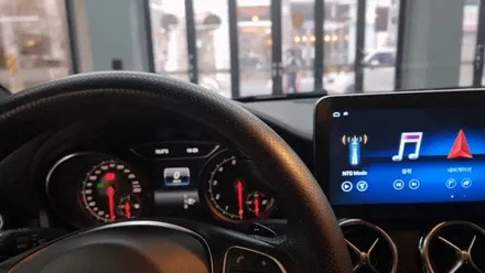 부산 벤츠 gla glc 220 안드로이드 올인원 블랙박스 보조배터리 우선 네비게이션부터 싹 철거! / 부산 연제구