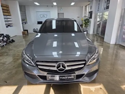 C클래스(W205) 측면썬팅 재시공 - 삼송 솔라가드프리미엄 합리적인 S라인 에스라인 틴팅 추천 / 고양 덕양구 원흥동