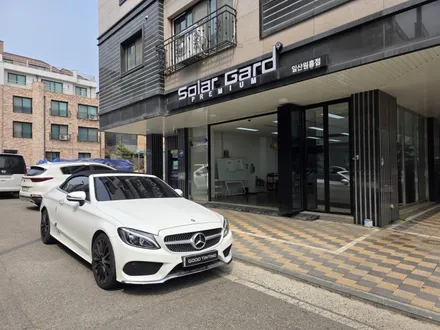 C클래스 카브리올레(A205) 고양 틴팅 추천 - 글라스틴트 펜더S, 딜러 썬팅 제거 후 깔끔하게 재시공 후기 / 고양 덕양구 원흥동