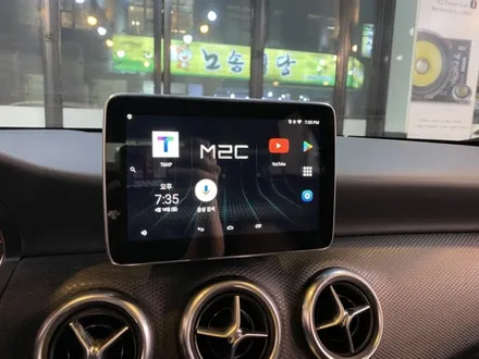 벤츠 A200 안드로이드 셋탑 m2c200 /  그라운드제로 엠프 일체형 서브우퍼 / 자동차생활의 즐거움 안드로이드 셋탑 / 벤츠터치네비게이션