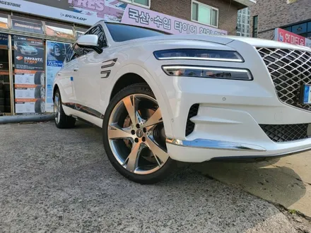 현대 제네시스 GV80 22인치 휠복원기 (휠수리 휠복원 휠재도색 휠재도장 다크쉐도우 휠박리 스크레치복원) / 경기광주 장지동