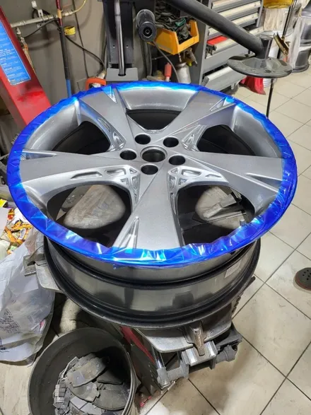 제네시스 GV80 22인치 휠복원기 (경기광주 휠수리 휠복원 휠재도장 휠용접수리 스크레치복원) / 경기광주 장지동